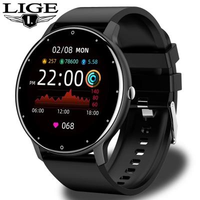 China New Smart Watch Men Full Touch Screen Automatic Sport Fitness Waterproof Date Call LIGE BW0223 for IOS Android smartwatch for sale