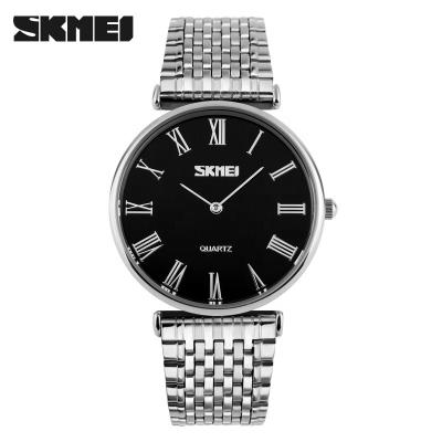 China SKMEI 9105 Water Resistant Love Couples Luxury Relogio Masculino de Mesh Bracelet Watch Fashion Quartz Watch Charm for sale