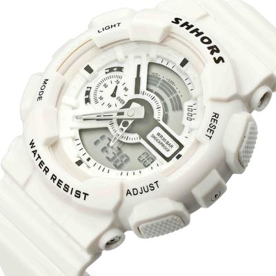 China Custom SHHORS 692B Digital Alarm Quartz Unisex Watch Fashion Alarm Waterproof Sport Watch Relogio for sale