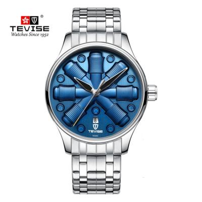 China Luxury Brand High Quality Automatic Mechanical Stainless Steel TEVISE T836C Day/Date Men's Casual Watches For Men Online for sale