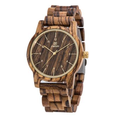 China Water Resistant UWood UW1007 Fashion Mens Watch Simple Custom Manufacturer Wood Watches Men for sale