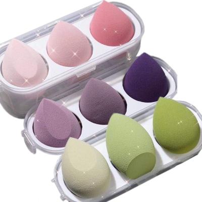 China 2022 Custom Logo Egg Box Beauty Puff Blender Powder Puff Cosmetic Makeup Sponge Wholesale Cosmetic Powder Puff Face Makeup Tools for sale