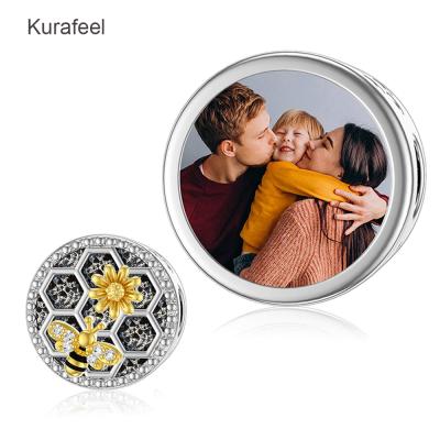 China METAL girlfriend lover gift bee sunflower little box jewelry cut heart shaped image beaded accessories for sale