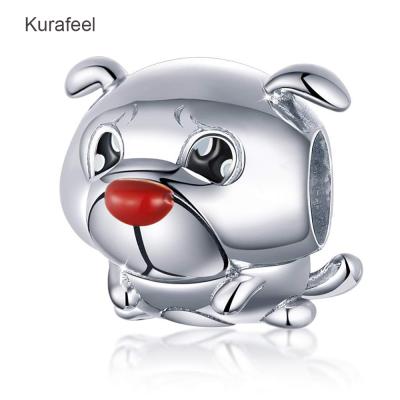 China METALS Wholesale Cute Silver Bead Carrier S925 Dog Zodiac Bracelet Accessories Pet Pendant Bracelet for sale