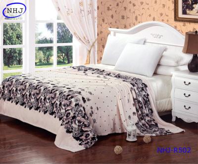 China Super soft elegant Printing Law Lai Velvet Blanket for sale