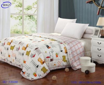 China Cartoon dog logo new product soft cotton quilt with comfortable cotton fabric made in chin for sale