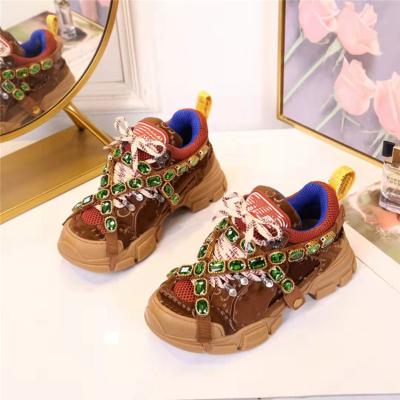 China CUSHIONING Retro Designer With Boxes Top Quality Diamond Women Walking Style Casual Shoes Fashion Hospital Sneakers for sale