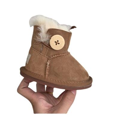 China Wholesale Sandal Down Winter Short Snow CUSHIONING Boots Ankle Baby Shoes Bow Lady Girls Designer Luxury Boots For Baby for sale