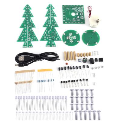 China Okystar Auto-rotate Kit Electronics Soldering Kit PCB Electronics DIY Kits Music ChristmasTree LED DIY Light Kits for sale