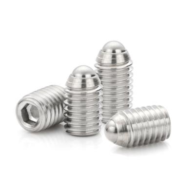 China HEX 304 Stainless Steel Spring Plunger Ballpoint Pen Set Screw Wave Bead Hex Socket Setting Machine Screw M3-M16 for sale