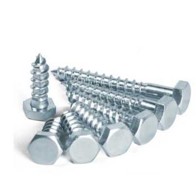 China Din571 HEX Carbon Steel Wood Hex Head Lag Screws Hex DIN571 Head Tapping Screws for sale