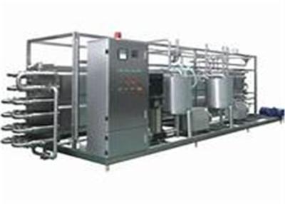 China Milk UHT Sterilization Machine / Pipe In Pipe Sterilizer With PLC Finger Touch Screen for sale