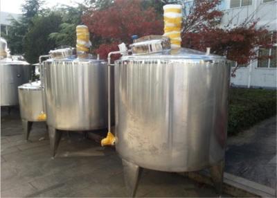 China Ice Cream Processing Plant Heating Cooling Tank / Food Grade Stainless Steel Tanks for sale