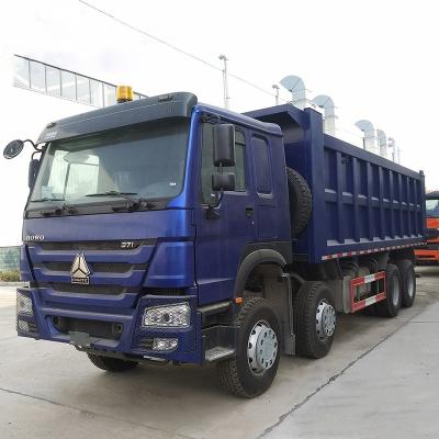 China New aluminum alloy China HW76 12 wheels cabin 30-40tons 336hp sinotruk HOWO 8x4 dump truck for sale for sale