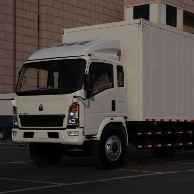 China china sinotruk howo electric mini cargo truck euro 3 4x2 box van truck for sale 5995x2190x3100mm for sale