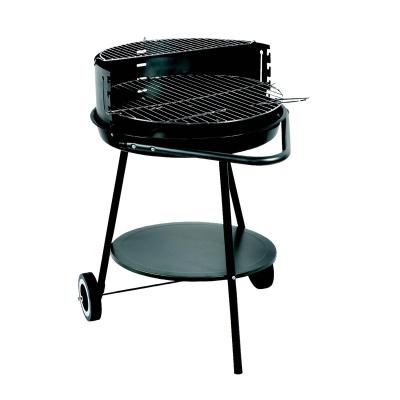 China Easily Assembled 20 Inch Outdoor Hot Sell Trolley round Shape Charcoal BBQ Grill With Wheel for sale