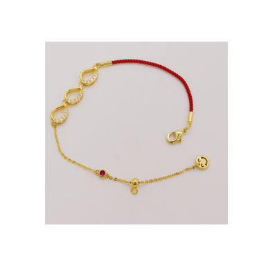 China Fashion Design Safety Clasp Hand Rope Mini Braided Small Fresh Red Rope Bracelet TRENDY for sale