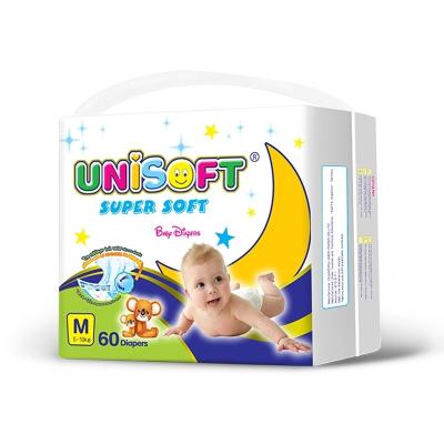 China Printed Breathable Organic Baby Diapers Wholesale High Absorbency In China for sale