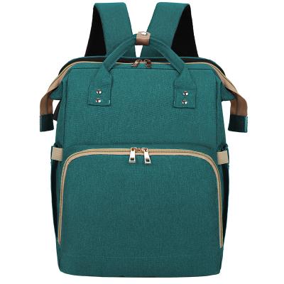 China With Multifunctional Outdoor Stylish Backpack Baby Bag USB Changing Diaper Bags for sale