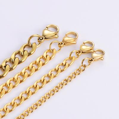 China wholesale CLASSIC chunky gold plated stainless steel NK 18k de hombre de Para de collares chunky gold plated restriction chain necklace for sale