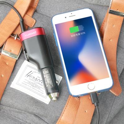 China Promotional Customized Powerbank+car charger 5V 2.1A DC E car PD charger 6 in 1 car adapter for sale