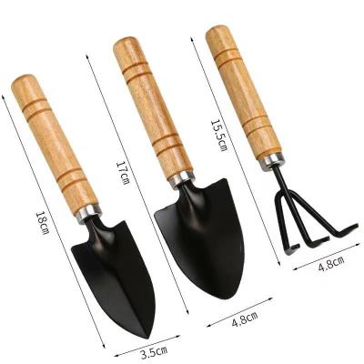 China Three-piece set of small stainless steel garden hand tool for the garden for sale