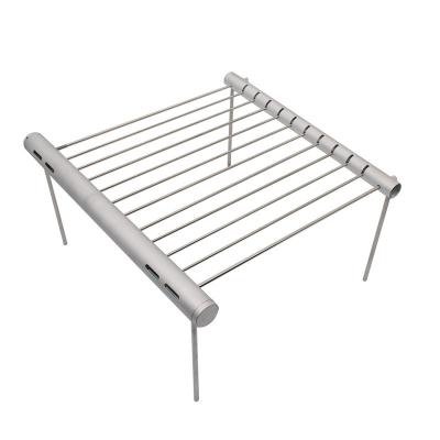 China Easily Assembled Assemble Mini Stainless Steel Portable Chicken Leg BBQ Grill Rack For Outdoor for sale