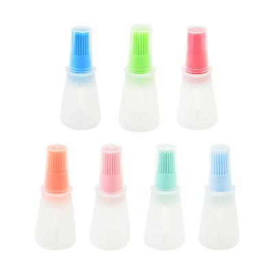 China Durable Portable Silicone Oil Bottle Easily Cleaned GRILL Indoor Basting Brush for BBQ for sale