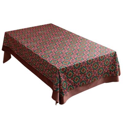 China Viable Scandinavian Patchwork Velvet Dutch Tablecloths For Polyester Table Cloth for sale