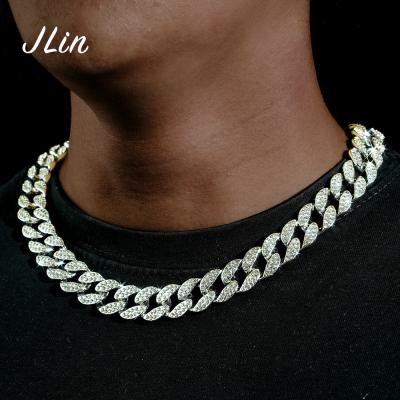 China Wholesale Hip Hop Jewelry Cuban Link Hip Hop Chain Gold Plated Cuban Chain Jewelry Cuban Link Chain Necklace for sale