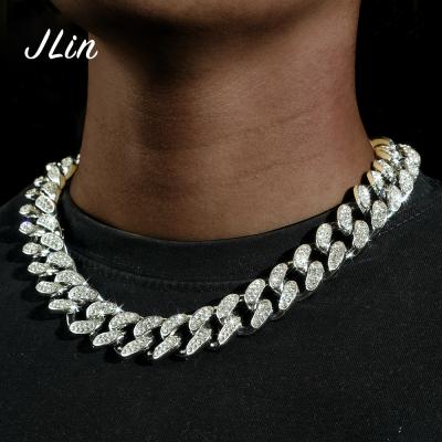 China Wholesale Hip Hop Jewelry Hip Hop Chain Jewelry Gold Cuban Chain Big Cuban Link Cuban Link Chain Necklace for sale