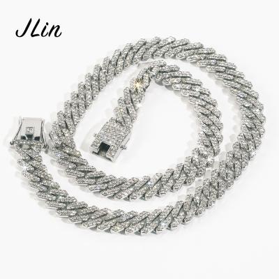 China Wholesale Hiphop Jewelry Miami Cuban Link Chain Mens Cuban Fork Chain Cuban Chain Necklace for sale