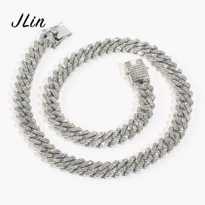 China Wholesale Hip Hop Jewelry Cuban Link Gold Chain Jewelry Men's Cuban Chain Bracelet Necklace for sale