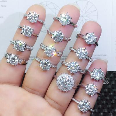 China Wholesale JL CLASSIC Wedding Rates 2 Carat Diamond Ring Price Rings Jewelry Women Engagement Moissanite Ring for sale