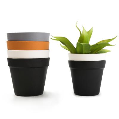 China Factory Direct Sale Mini Flower Pot Cup Shape Plastic Modern Plant Pot Garden Planter for Home Desktop Decoration à venda