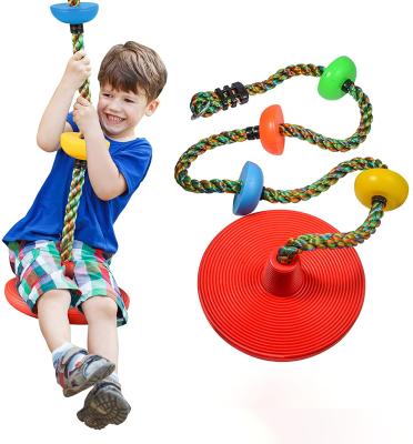 China Contemporary Plastic PE Knots Disc Climbing Rope Kids Swing Set With Factory Wholesale Price for sale