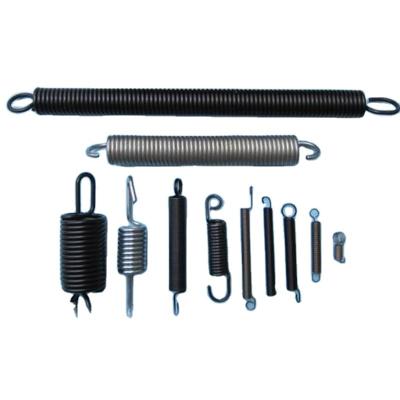 China Good quality carbon steel spiral extension spring coils tension springs with metal hook for sale