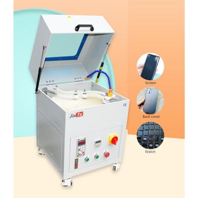 China Daul Polishing Head Built-in Model Mobile Phone Compressor Polish Machine LCD Glass Display Scratches Grinding Machine for sale