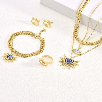 China CLASSIC Evil Eye Pendant Necklaces Fashion Jewelry Pendant Jewelry Sets for sale