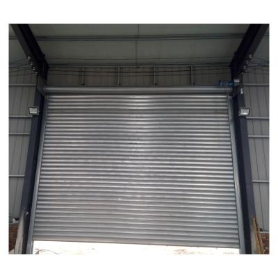 China Automatic Windproof Steel Windproof Roll Up Door For Exterior for sale