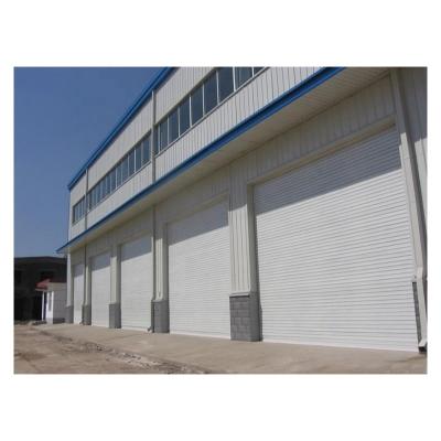 China Original factory high quality electric windproof steel windproof roll up garage doors for sale