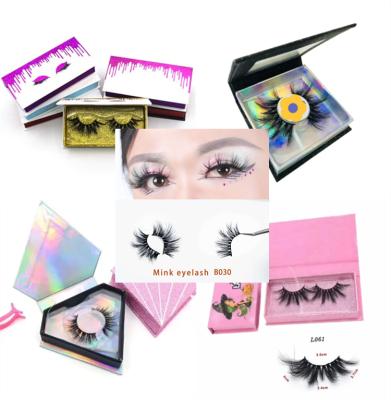 China Wholesale Natural High Quality Custom Long Eyelash Packaging Private Mink 3d Mink Lashes 3d Mink Eyelashes Box Eyelashes for sale