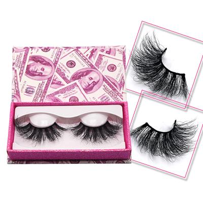 China Long Private Label Custom Wholesale Natural Mink Eyelashes 25mm 3d Mink Eyelashes Vendor for sale