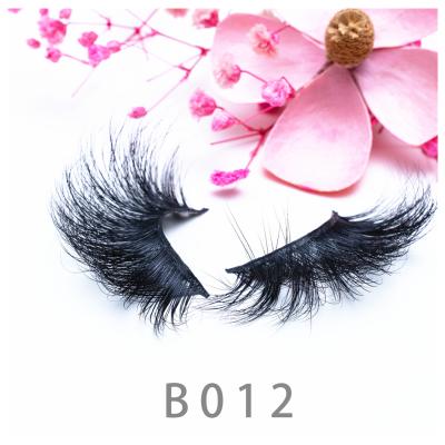 China Natural Wholesale Custom Box 3D 25mm Long Mink Lashes Dramatic Sellers Full Lashes Wholesale Mink Strip Mink Lashes for sale