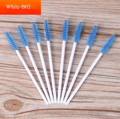 China Disposable Bendable Plastic Spiral Brush Mascara Brush Wick Wands Eyelash Extension Brushes For Makeup for sale