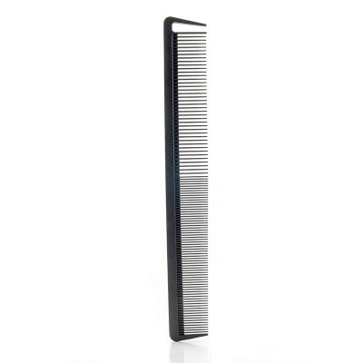 China Antistatic. Pro Logo Salon Hairdressing Carbon Fiber Heat Resistant Custom Comb Black Straight Hair Combs for sale