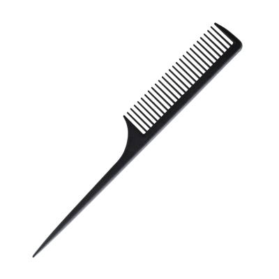 China Antistatic. Wholesale High Quality Heat Resistant Fiber Comb Carbon Rat Tail Comb Salon Hairdressers High Temperature Resistant Comb for sale