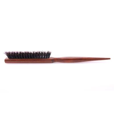 China Hot Selling Comb Boar Bristle Hair Brush Thin Teasing Brush Waterproof With Rat Tail Pick for sale