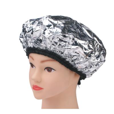 China Sustainable Hot Selling Amazon Products Aluminum Foil Hair Waterproof Elastic Shower Cap For Bathroom for sale