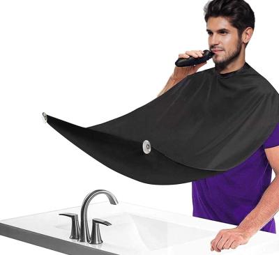 China Men's Waterproof Beard Hair Catcher Cape Grooming Cloth Bib Beard Apron Hair Cutting Waterproof Hot Selling Cloth Beard Apron for sale